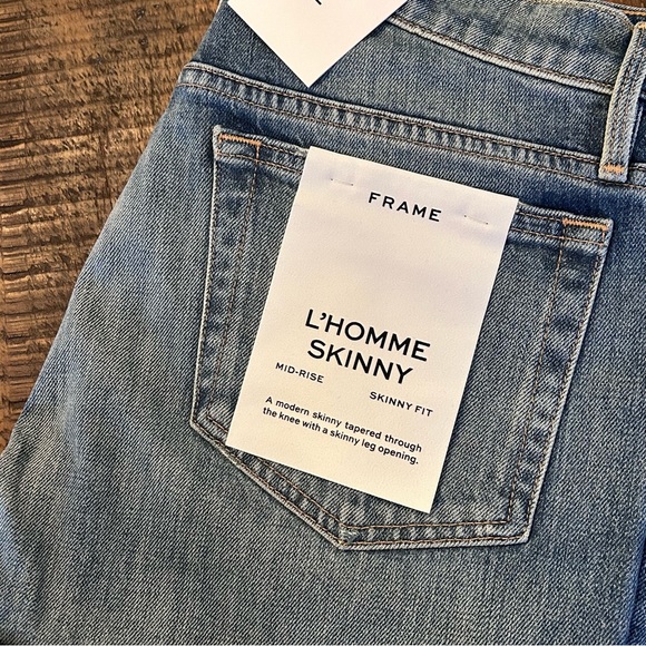 FRAME L’Homme Skinny Denim Jeans Size 30 NWT - Picture 2 of 10